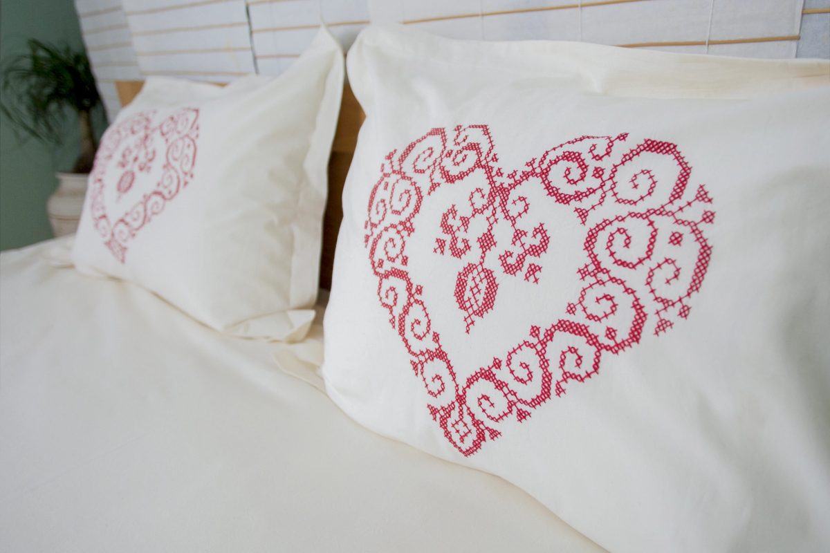 Aceeași broderie după peste 150 de spălări